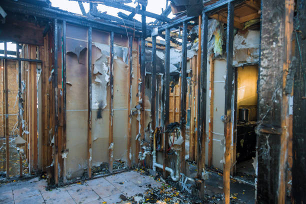 Professional Fire Damage Repair technician working in Beldenville, WI